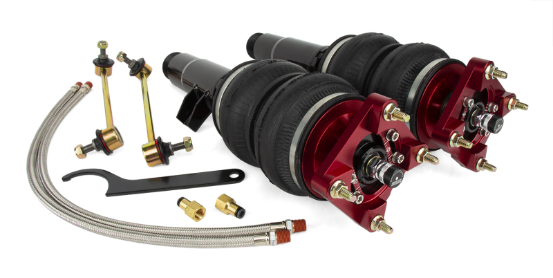 BMW 3 Series Air Suspension Kit - Front - Air Lift - Double-Bellow Air Springs with Monotube Struts - Red - `19-`27